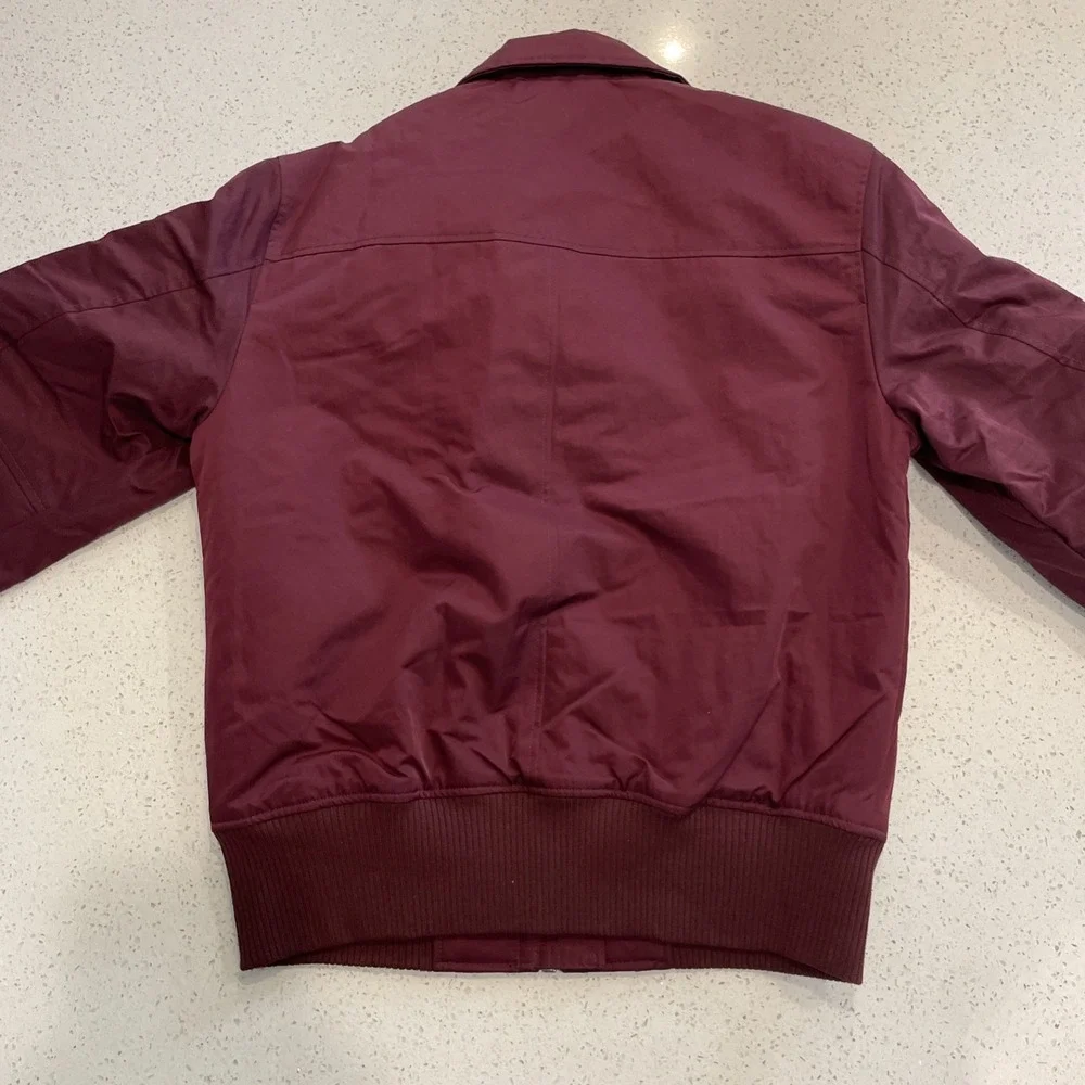 NWT Banana Republic Men's Size‎ Small Water Resistant Maroon Jacket